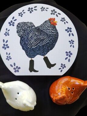 Blue Folk Art Hen Bundle